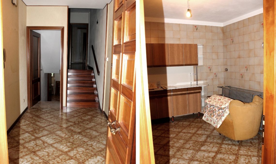 prima e dopo restyling totale di una casa anni 39 80