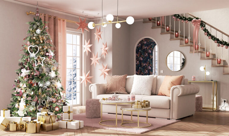 Due proposte décor per il Natale che partono dal colore più luccicante che ci sia: l’oro