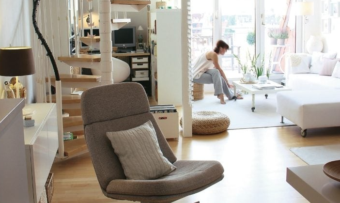 Un loft bianco in stile nordico