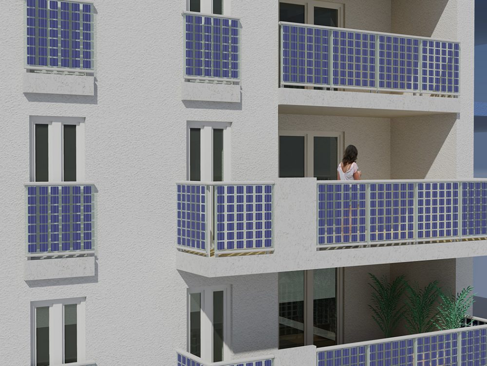 Vetro fotovoltaico: produci corrente con il sole sul tuo balcone
