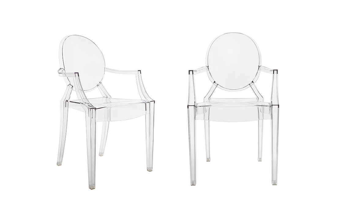 sedia louis ghost di kartell