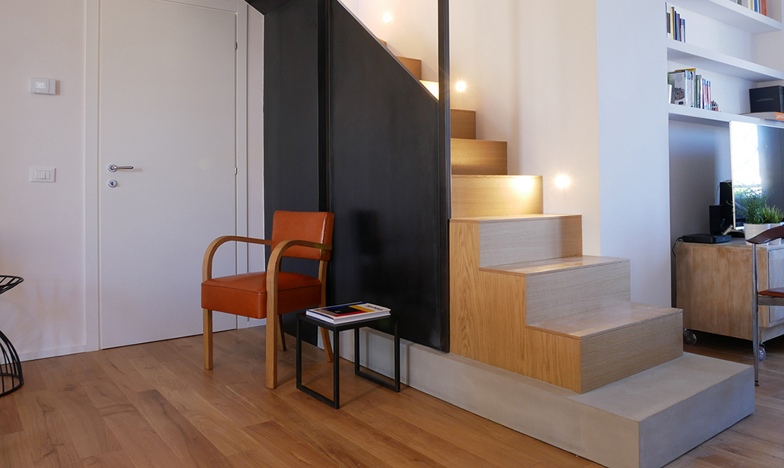 quadrilocale su due piani