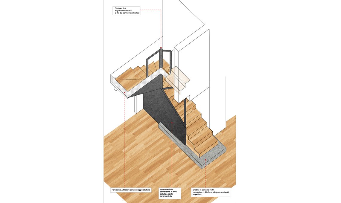 quadrilocale su due piani