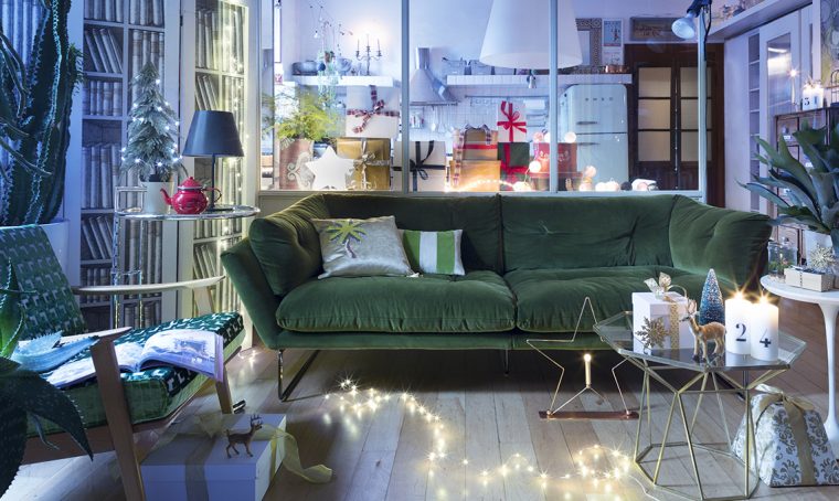 Il divano di velluto per cambiare il look al soggiorno