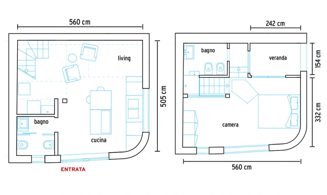 50mq Su Due Piani La Ristrutturazione Di Una Mini Casa Casafacile