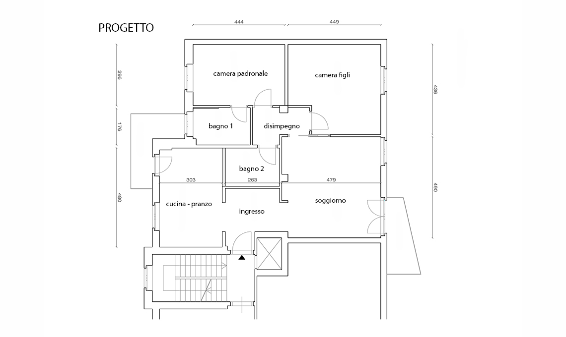 Una Cucina Grande E Un Bagno In Piu Ridimensionando Il Corridoio Casafacile