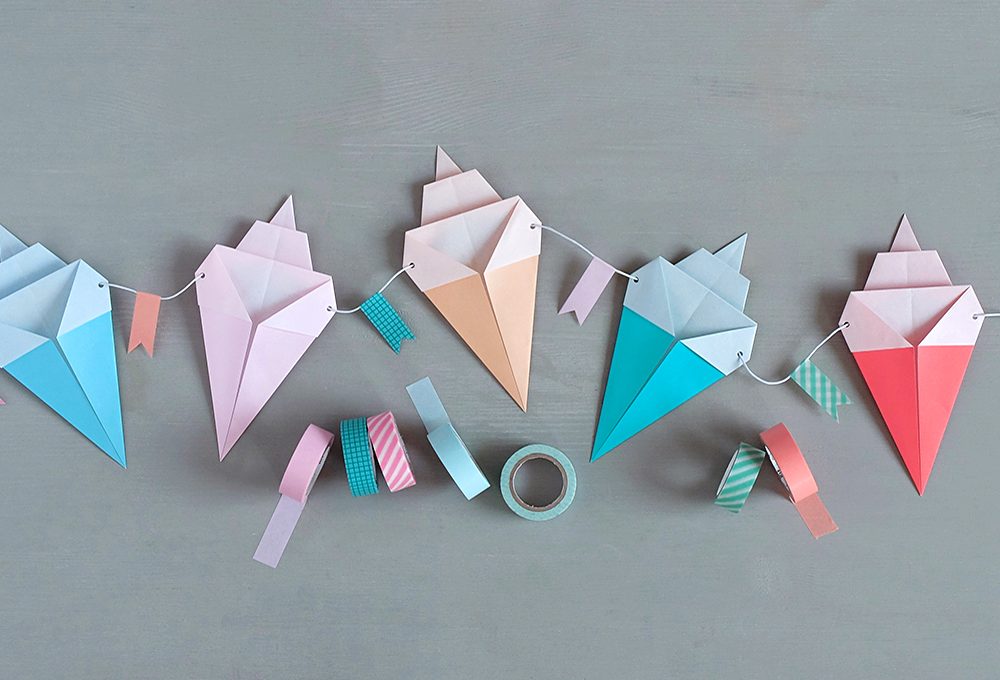 Una ghirlanda super golosa di origami