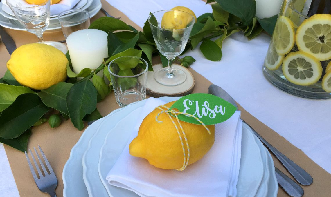 CasaFacile KIGoccione tavola limoni segnaposto
