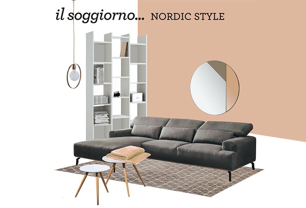 Crea un perfetto soggiorno ‘nordic style’ con gli arredi Mercatone Uno