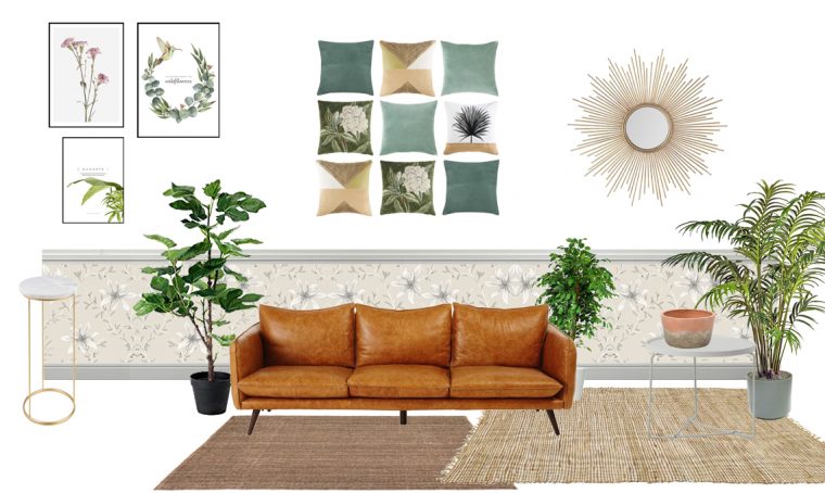 4 consigli per arredare il soggiorno in stile botanico