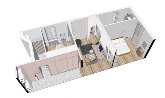 Video prima e dopo: 58 mq da sfruttare al millimetro