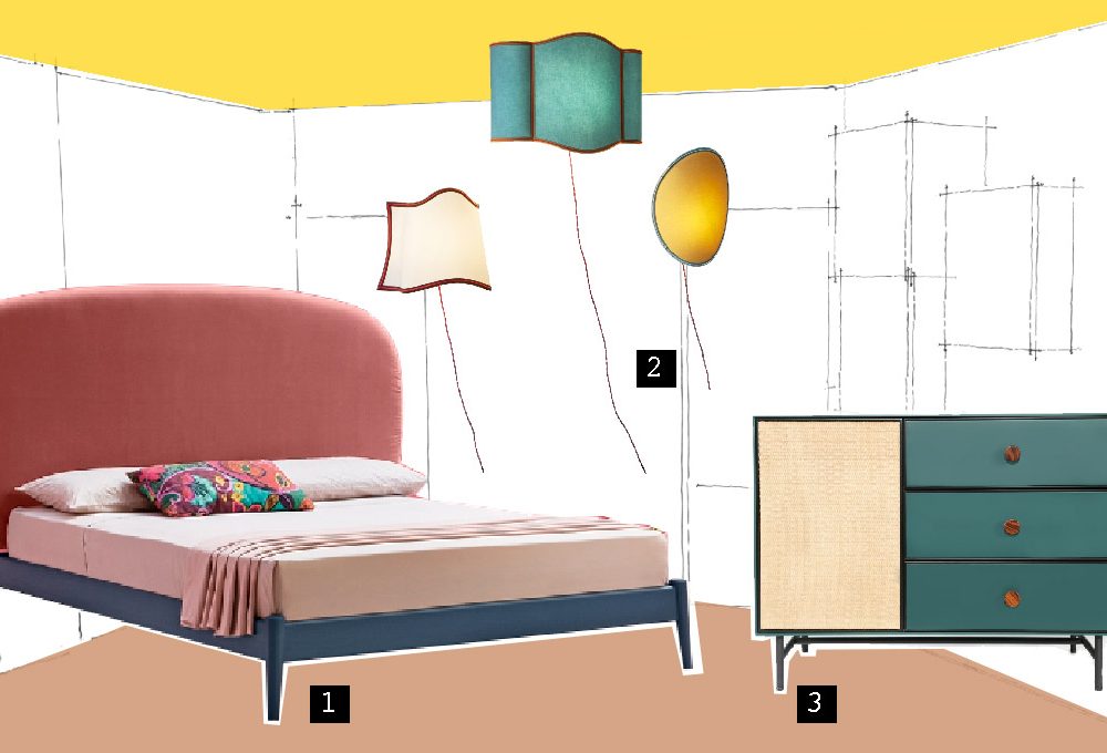 3 ispirazioni per una camera da letto in stile rétro