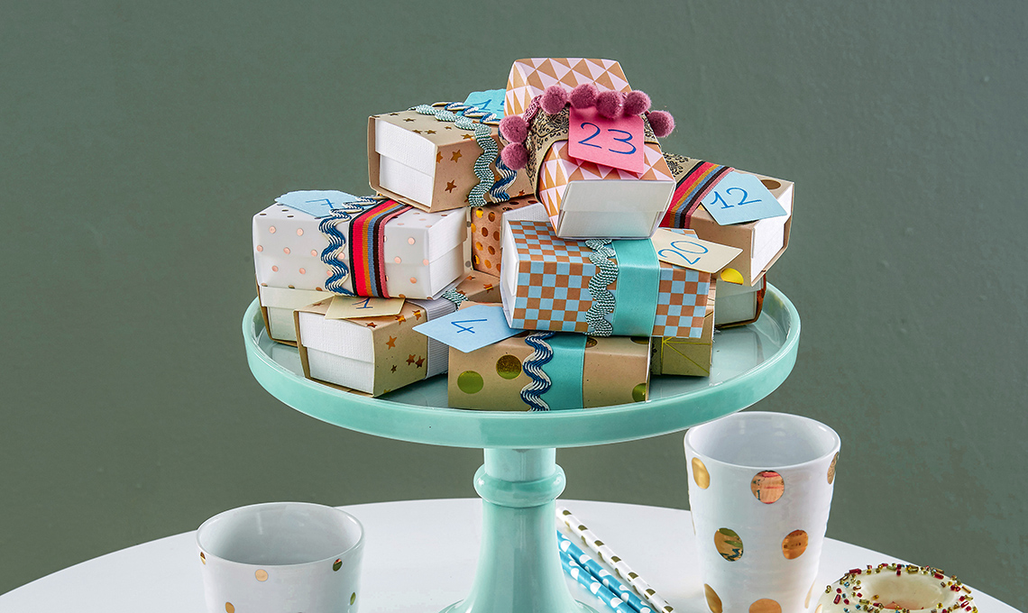 24 Scatoline Calendario Dell'Avvento Fai Da Te - Con Numeri Adesivi Per Caramelle, Biscotti, Regali - Foto 6