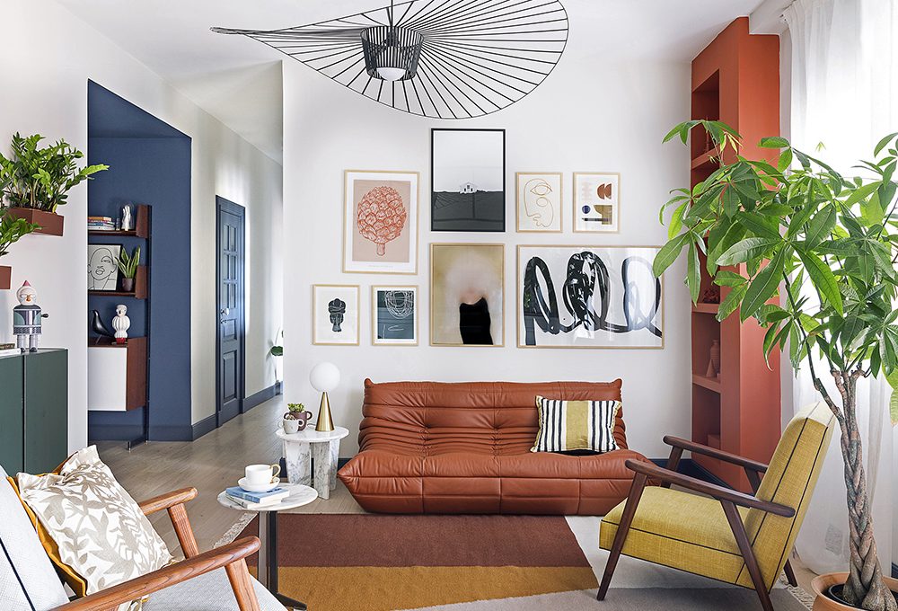 Prima & Dopo: geometrie di colore valorizzano un appartamento di Catania