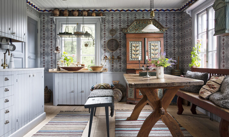 Nordico d’epoca per la tipica casa svedese del ‘600