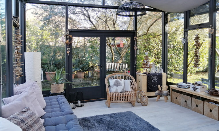 Una stanza in più con la veranda in vetro