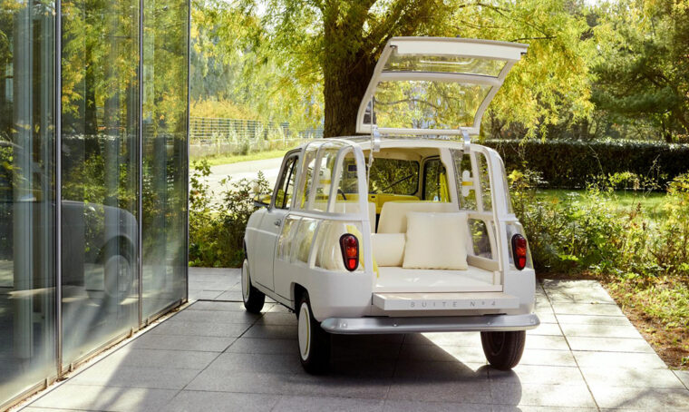 La Renault 4 diventa un albergo mobile
