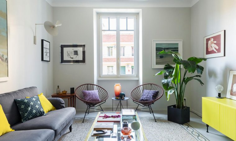 L’appartamento in stile contemporaneo… con tocchi di giallo