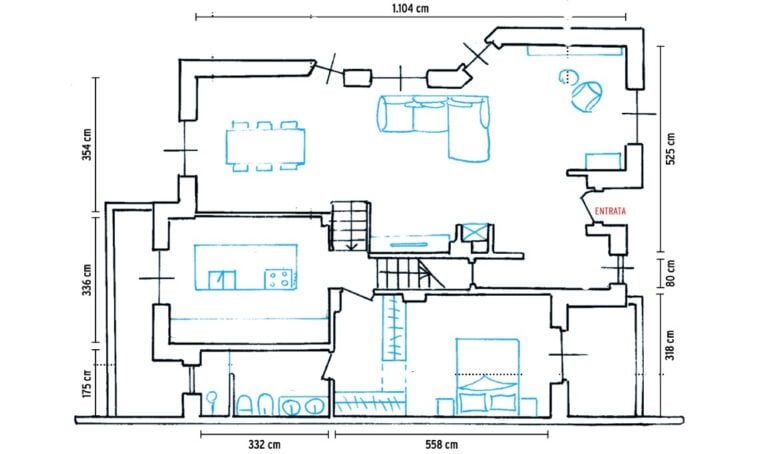 Come sfruttare i dislivelli in una villa di due piani