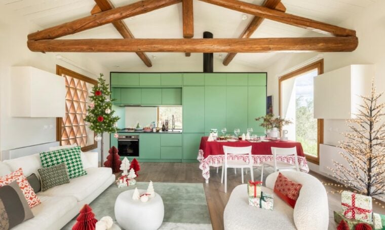 Il fienile moderno rinato sulle colline piacentine