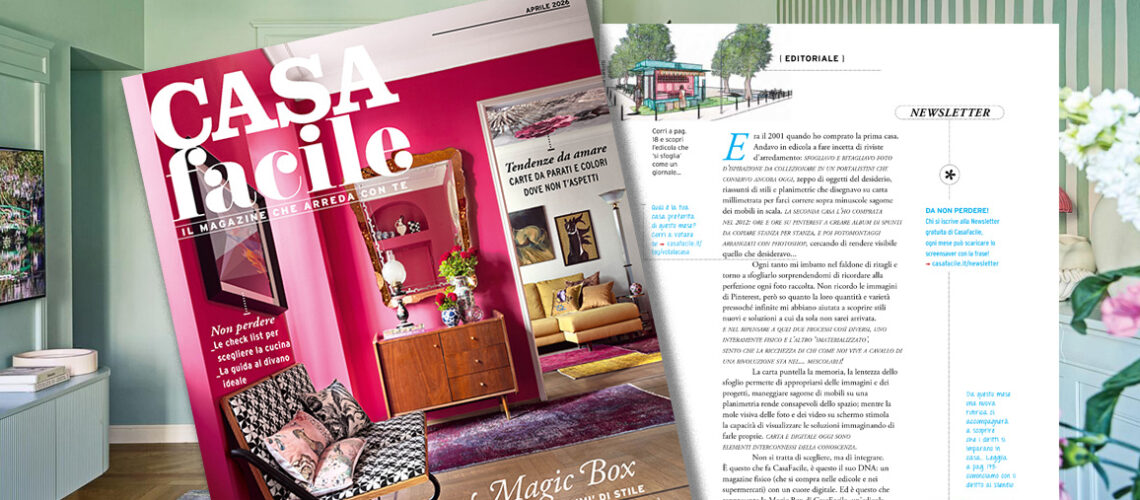 CasaFacile di Aprile 2026: l’editoriale della direttrice