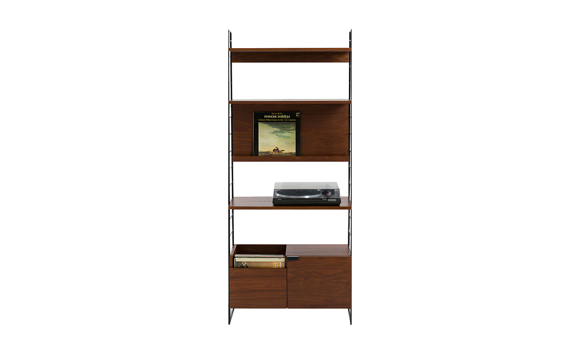 libreria legno anni 50