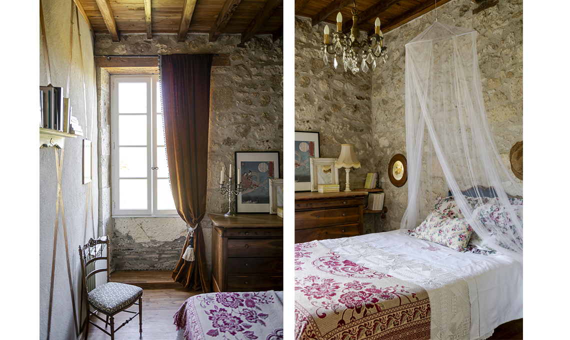 camera da letto rustica