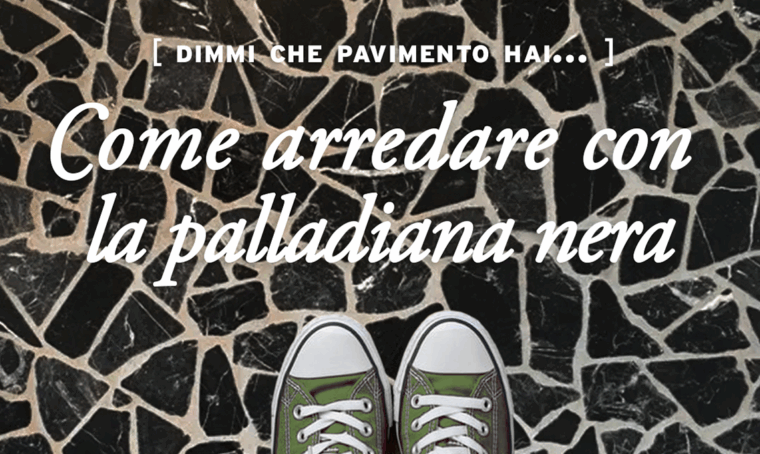 Sos pavimenti: come arredare con un pavimento in palladiana nera