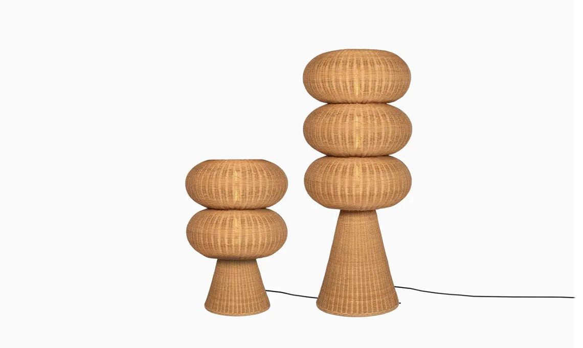 lampada rattan