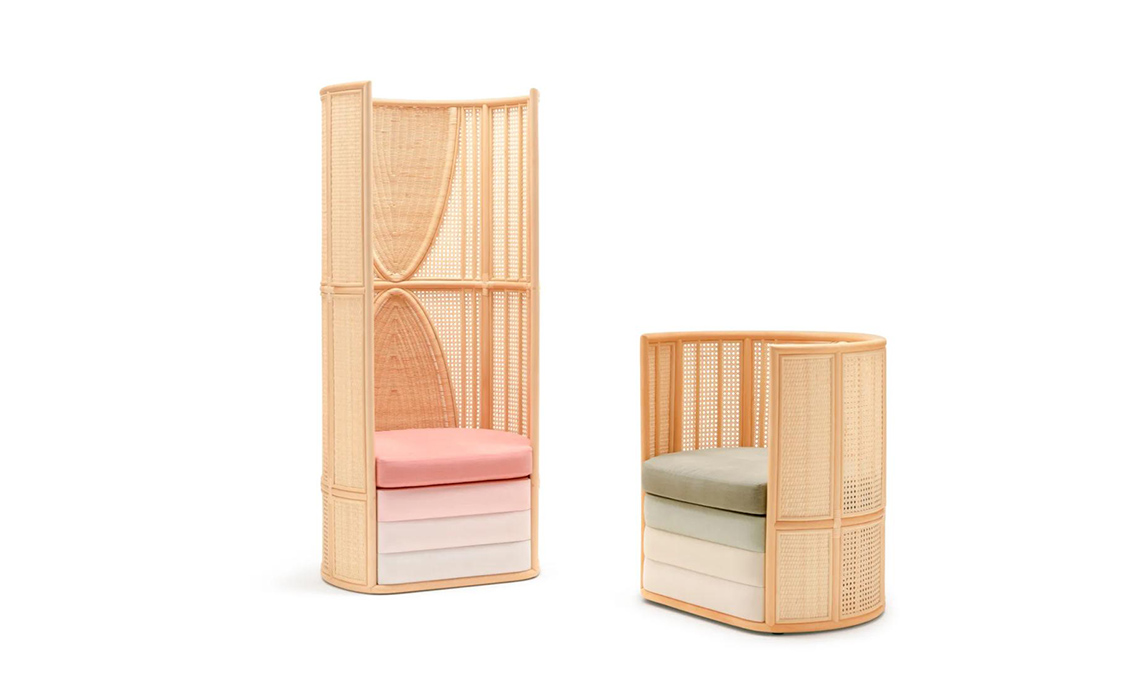 poltrone in rattan