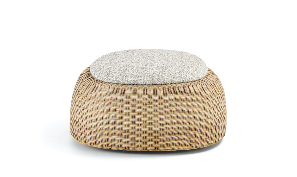 pouf vimini