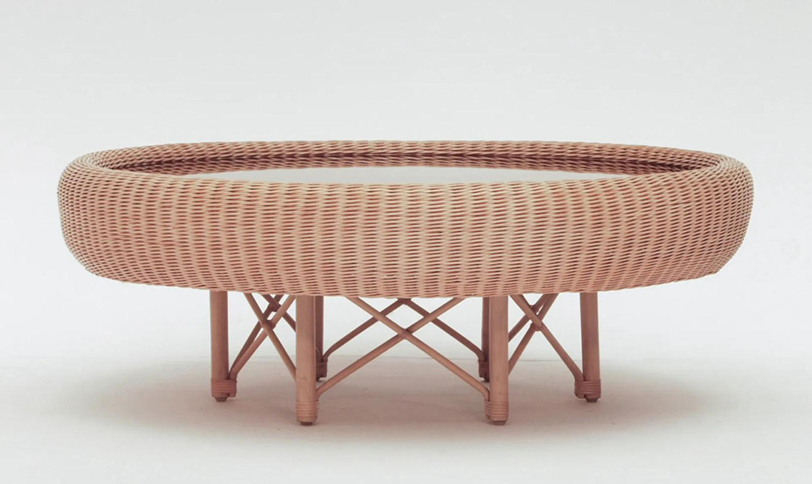 tavolino rattan