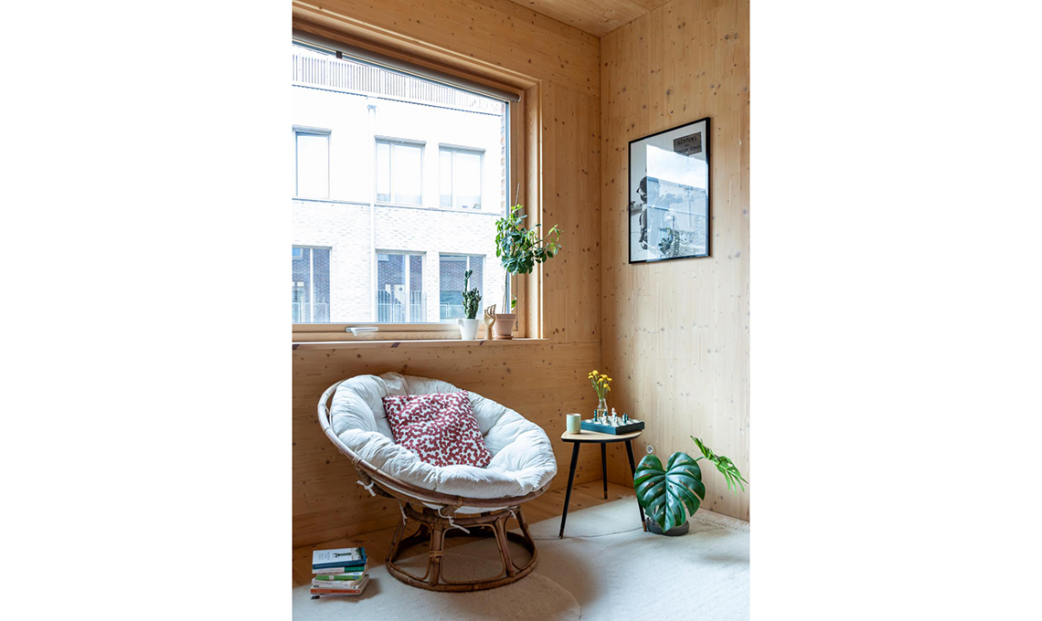 Pareti in legno naturale