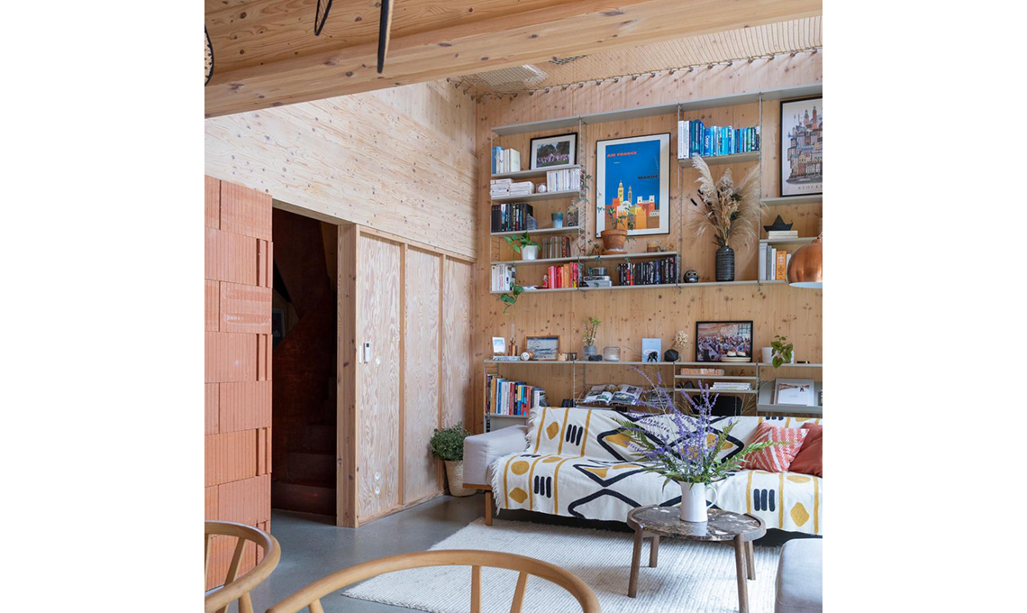 Pareti in legno naturale