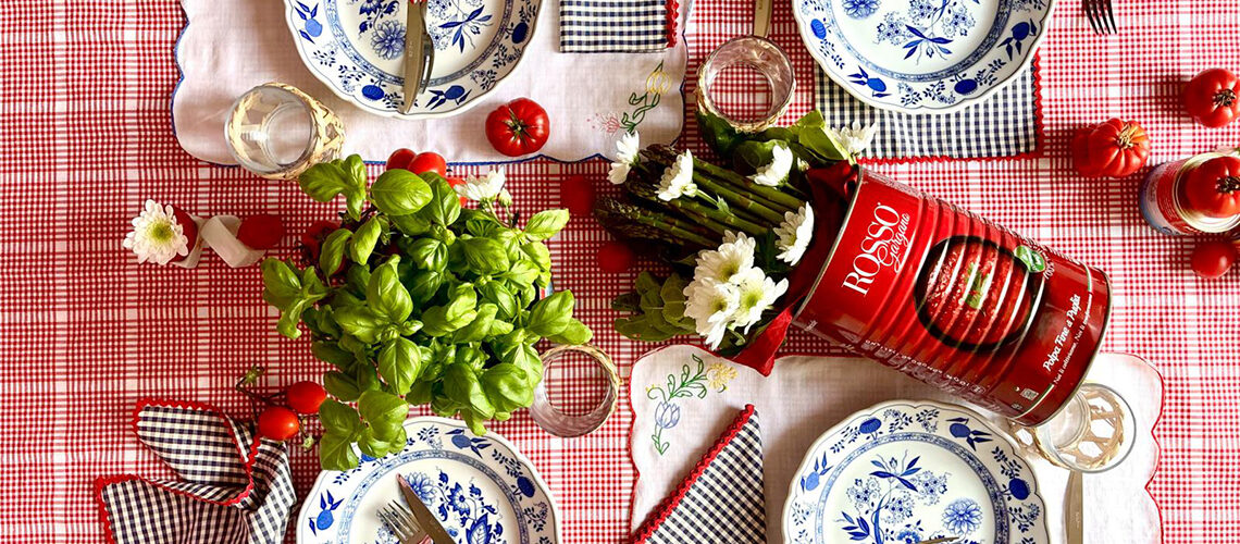 Una tavola apparecchiata all’italiana