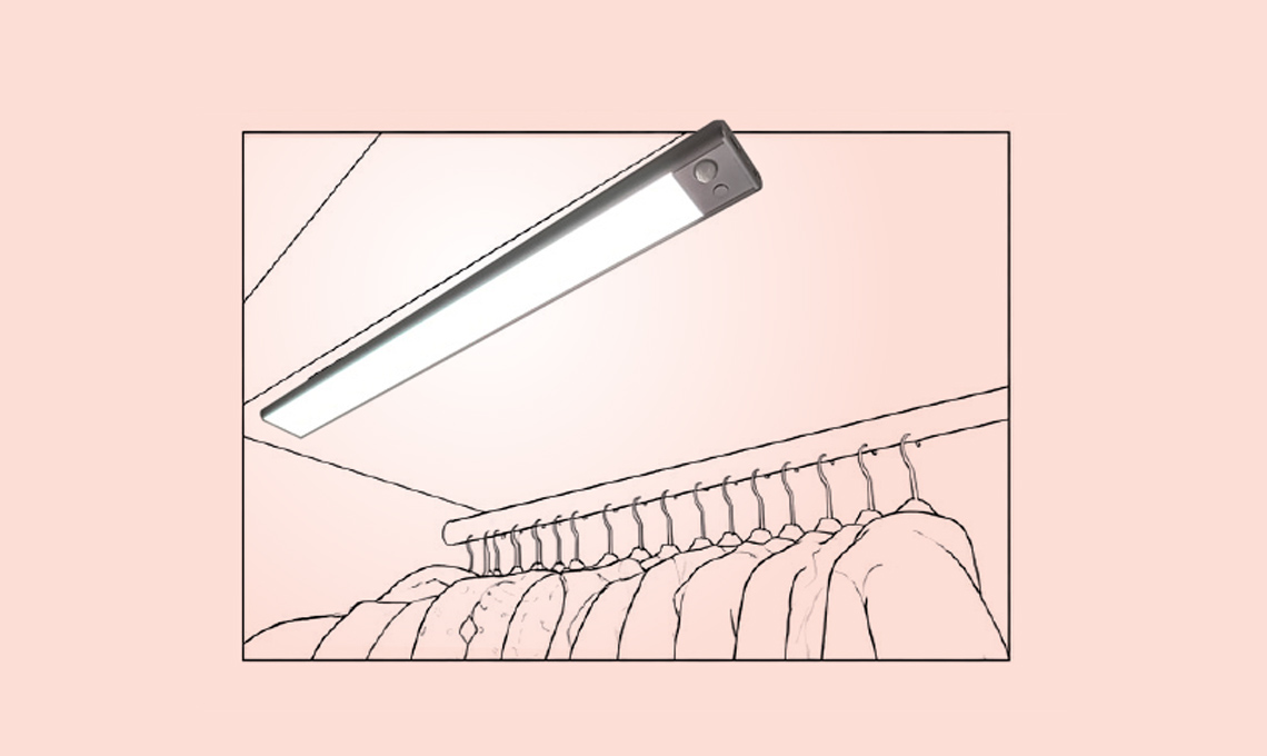come illuminare dentro armadio